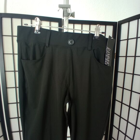 RAMMUS NWT Women's Black Dress Pants Stretch Slacks Bootcut Size Medium - Picture 1 of 4